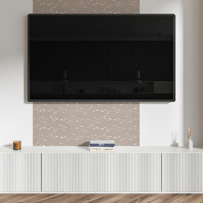 Vinyl wandpaneel Bloemmotief van subtiele bladeren