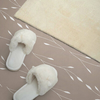 Vinyl wandpaneel Bloemmotief van subtiele bladeren