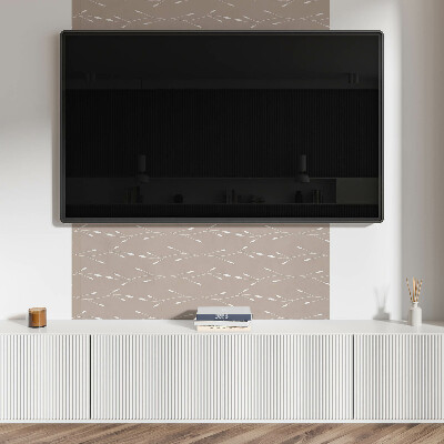 Vinyl wandpaneel Bloemmotief van subtiele bladeren