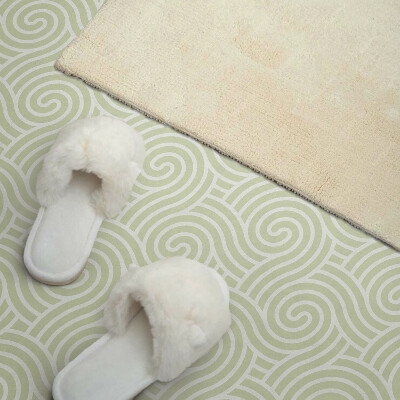 Vinyl wandpaneel Spiraalgolven in een dynamisch patroon