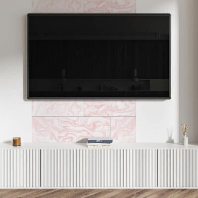 Vinyl wandpaneel Marmeren golven in een elegante stijl