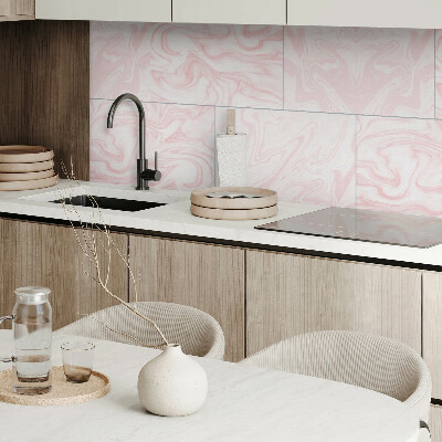 Vinyl wandpaneel Marmeren golven in een elegante stijl