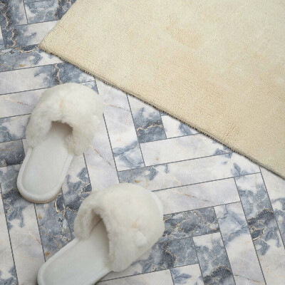 Wandpaneel pvc Visgraat marmerpatroon