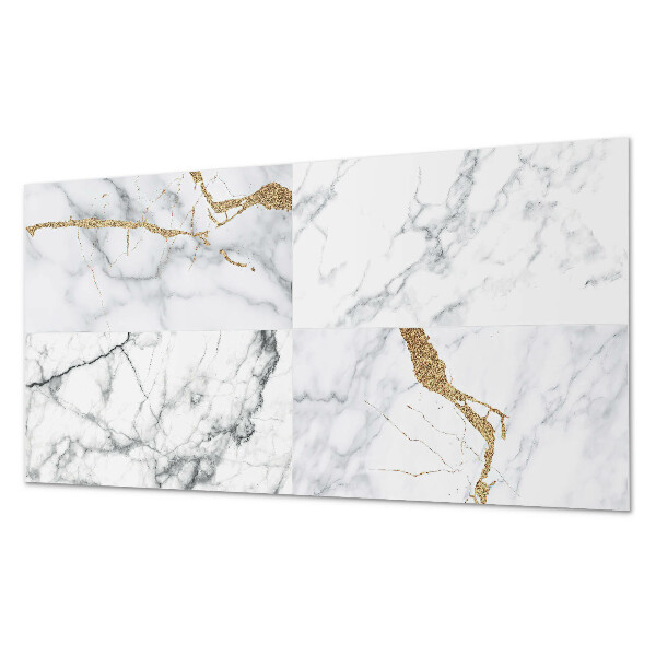 Zelfklevend wandpaneel Marmerpatronen met delicate aderen