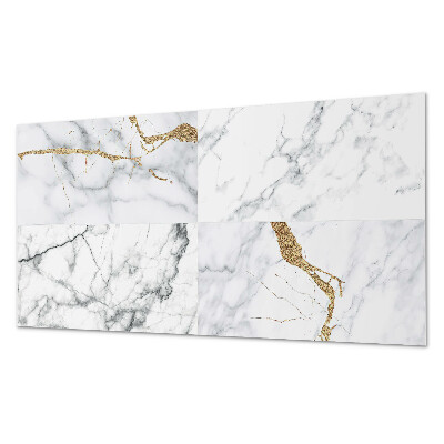 Zelfklevend wandpaneel Marmerpatronen met delicate aderen