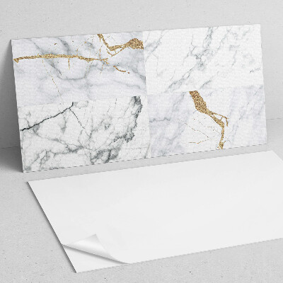 Zelfklevend wandpaneel Marmerpatronen met delicate aderen