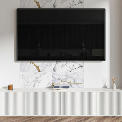 Zelfklevend wandpaneel Marmerpatronen met delicate aderen