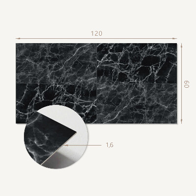 Zelfklevend wandpaneel Marmeren structuur met fijne aderen