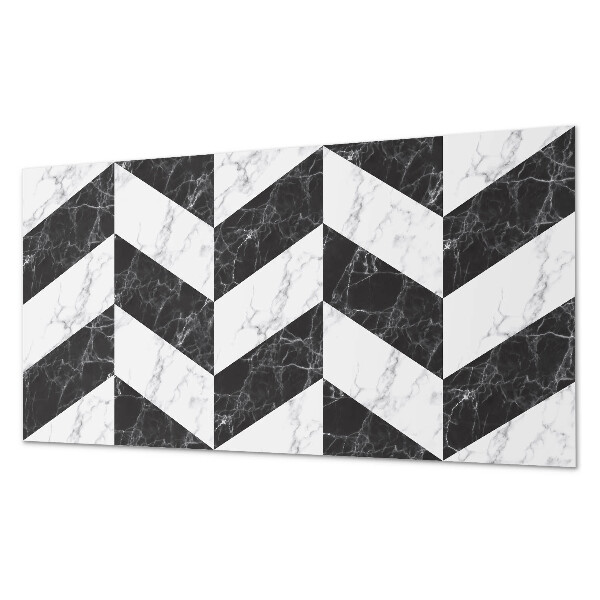 Vinyl wandpaneel Marmeren visgraat in een elegante stijl