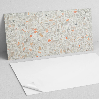 Zelfklevend wandpaneel Patroon met stenen accenten