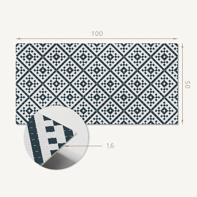 Zelfklevend wandpaneel Geometrische stijl ruitpatroon