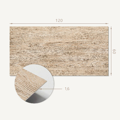 Wandpaneel pvc Authentiek houtpatroon