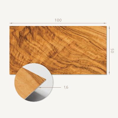 Vinyl wandpaneel Hout-geïnspireerd patroon