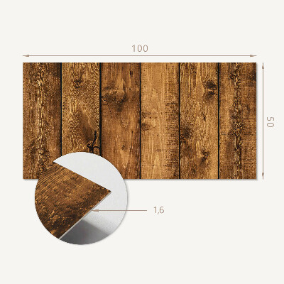 Vinyl wandpaneel Houten planken met een unieke textuur