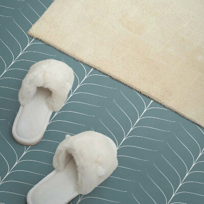 Zelfklevend wandpaneel Bladrijke opstelling in gelijke rijen