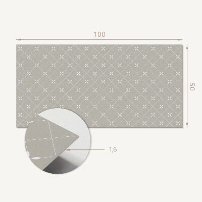 Vinyl wandpaneel Een ruitpatroon in een geometrische uitvoering