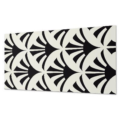 Zelfklevend wandpaneel Groene accenten in een abstracte stijl