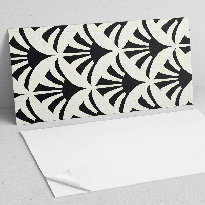 Zelfklevend wandpaneel Groene accenten in een abstracte stijl