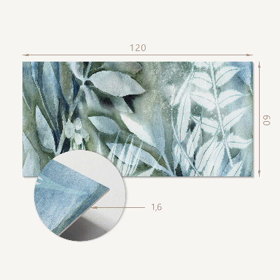 Vinyl wandpaneel Planten aquarelpatronen