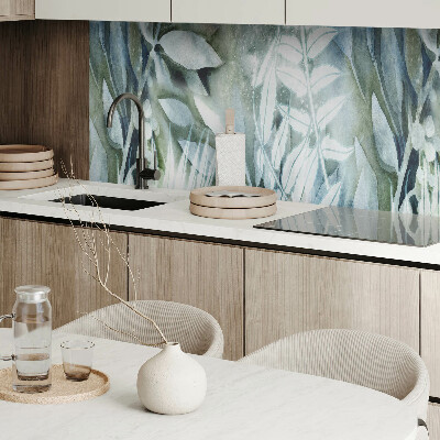 Vinyl wandpaneel Planten aquarelpatronen