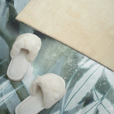 Vinyl wandpaneel Planten aquarelpatronen