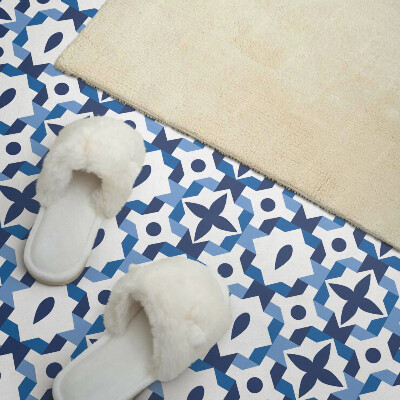 Zelfklevend wandpaneel Bloemmotief in geometrie