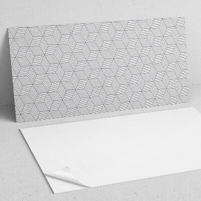 Vinyl wandpaneel Zeshoekige bladeren in een dynamische stijl