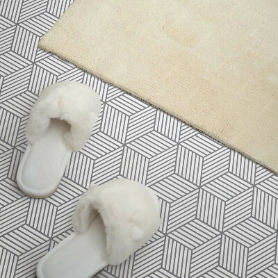 Vinyl wandpaneel Zeshoekige bladeren in een dynamische stijl