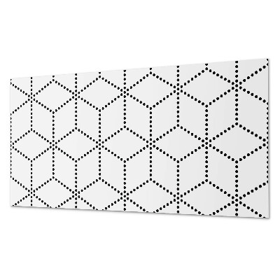 Wandpaneel pvc Zeshoekig stippenmotief