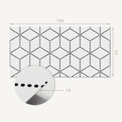 Wandpaneel pvc Zeshoekig stippenmotief