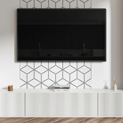 Wandpaneel pvc Zeshoekig stippenmotief