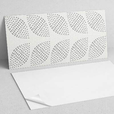 Wandpaneel pvc Bladmotief met stippen