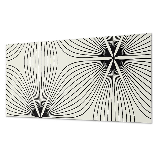 Zelfklevend wandpaneel Energieke patronen met dynamische lijnen