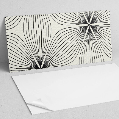 Zelfklevend wandpaneel Energieke patronen met dynamische lijnen