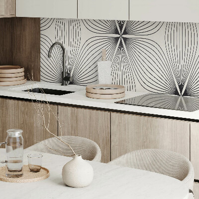 Zelfklevend wandpaneel Energieke patronen met dynamische lijnen