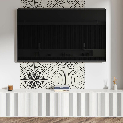 Zelfklevend wandpaneel Energieke patronen met dynamische lijnen