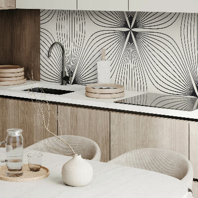 Zelfklevend wandpaneel Energieke patronen met dynamische lijnen