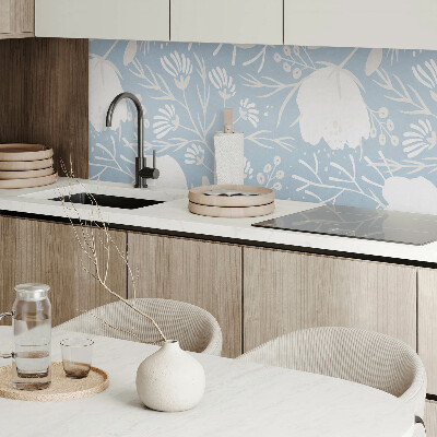 Vinyl wandpaneel Bloemenmotief