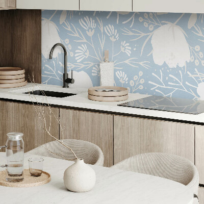 Vinyl wandpaneel Bloemenmotief