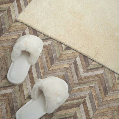 Zelfklevend wandpaneel Visgraatmotief van houten planken