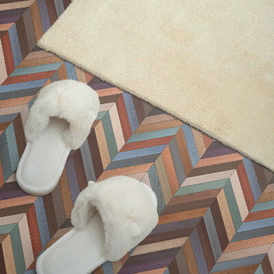 Zelfklevend wandpaneel Visgraatpatroon in houten stijl