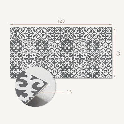 Zelfklevend wandpaneel Decoratieve patronen op tegels