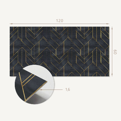 Vinyl wandpaneel Patroon van lijnen en geometrische vormen