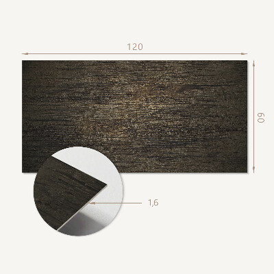 Zelfklevend wandpaneel Houtpatroon met afbeeldingen