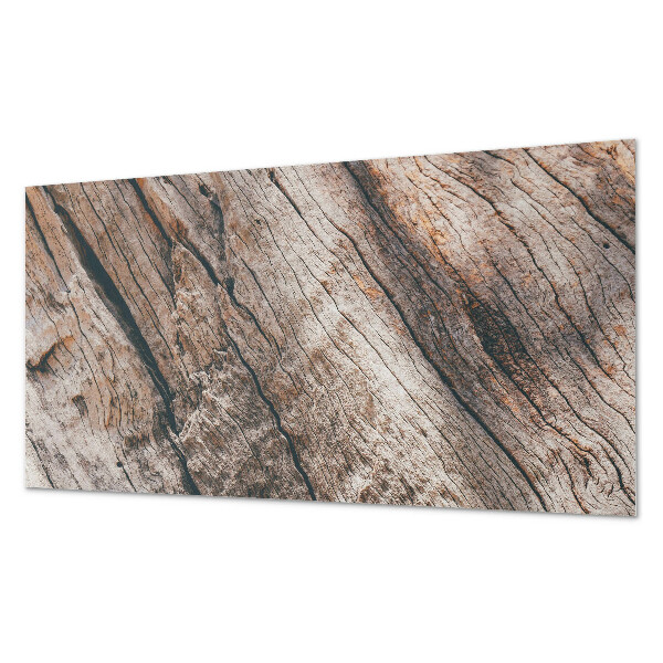 Vinyl wandpaneel Houtpatroon met tekeningen