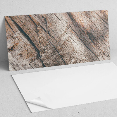 Vinyl wandpaneel Houtpatroon met tekeningen