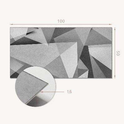 Wandpaneel pvc Abstract geometrisch veelhoekmotief