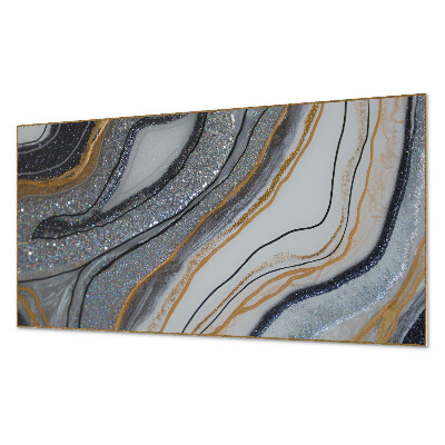 Vinyl wandpaneel Abstracte golven met lichteffect