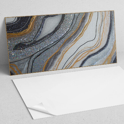 Vinyl wandpaneel Abstracte golven met lichteffect