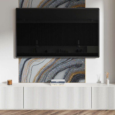 Vinyl wandpaneel Abstracte golven met lichteffect